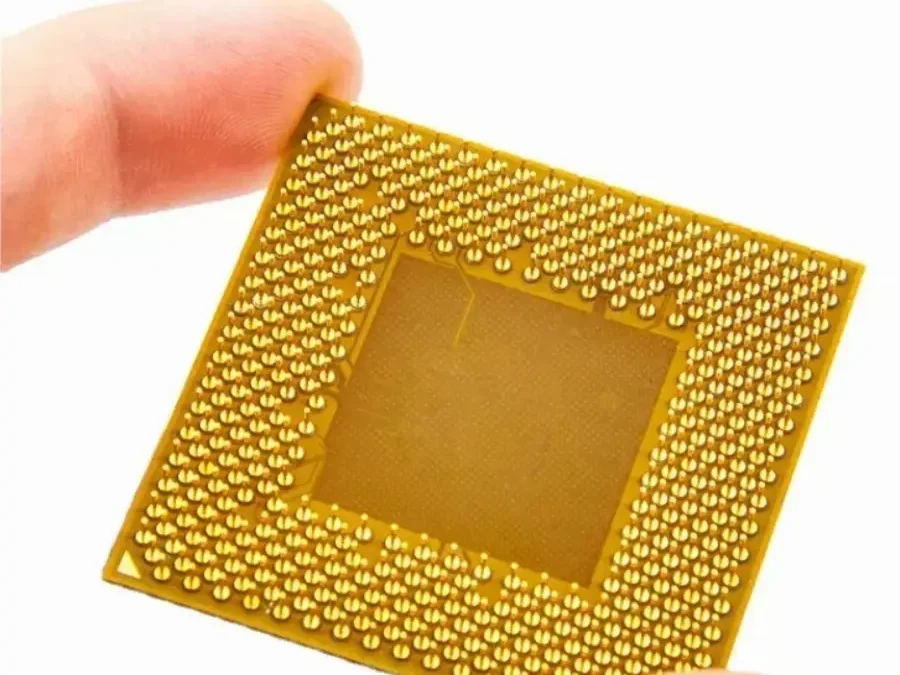 CPU Ceramic scrap with gold pins